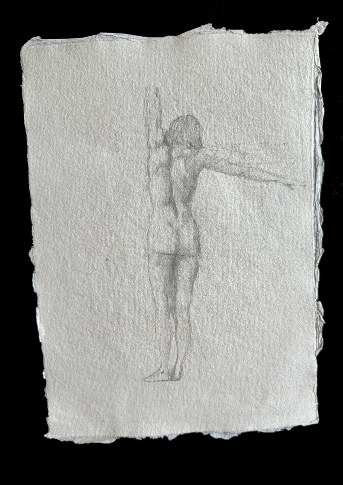 Figure stretching with pencil